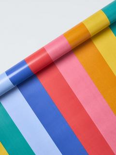 John Lewis Wide Rainbow Stripes Wrapping Paper, 3m, Multi