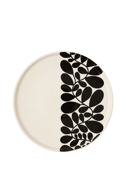 Orla Kiely Sycamore Stripe Stoneware Side Plate, 20cm, Black/White, Multi