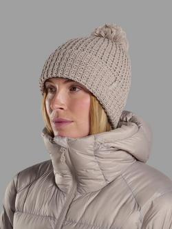 Montane Pom Pom Beanie Hat with Merino Wool, Oyster - view 2, Oyster