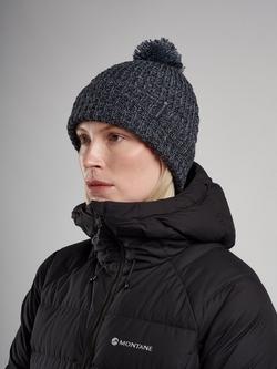 Montane Pom Pom Beanie Hat with Merino Wool, ECLIPSE BLUE, Eclipse Blue
