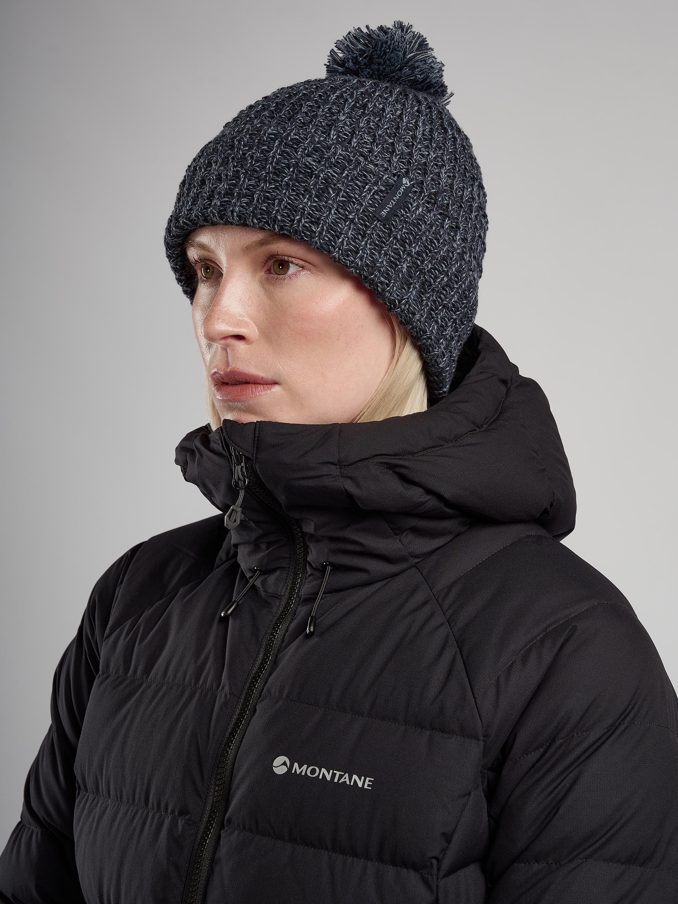 Product image 2 of 2, which shows Montane Pom Pom Beanie Hat with Merino Wool, ECLIPSE BLUE