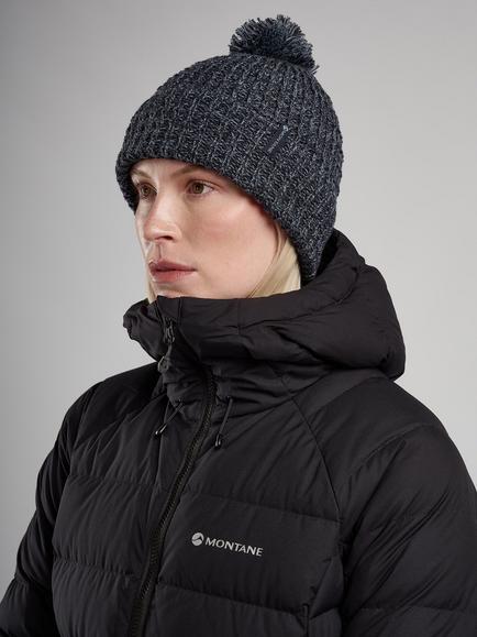 Montane Pom Pom Beanie Hat with Merino Wool, ECLIPSE BLUE - view 2, Eclipse Blue