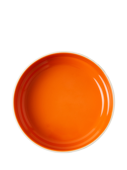 Orla Kiely Spot Square Oval Print Stoneware Fruit Bowl, 26cm, Orange/Multi - view 2, Multi