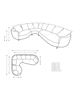 John Lewis Lozenge LHF Corner Sofa - view 2, 