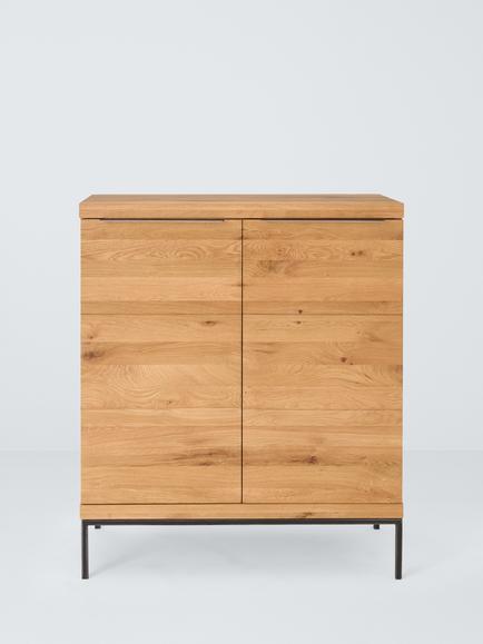 John Lewis Calia Cabinet, Solid Oak - view 2, Solid Oak