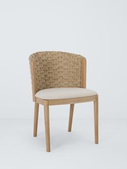 John Lewis Morgan Dining Chair, Linen, Natural