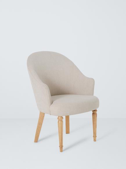 John Lewis Hayward Dining Chair, Natural/Oak Leg, Natural