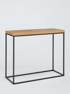 John Lewis Calia Compact Console Table, Solid Oak
