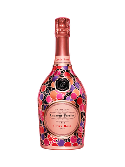 Laurent-Perrier Brut Cuveé Rosé Champagne Bubble Robe Edition, 75cl, Multi Multi