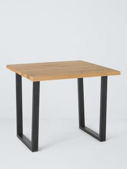 John Lewis Calia Compact Square Dining Table, Solid Oak, Solid Oak