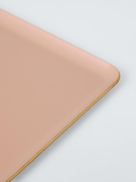 John Lewis The Colour Edit Large Tray, FSC-Certified (Oak/Poplar Wood) - view 2, Pink