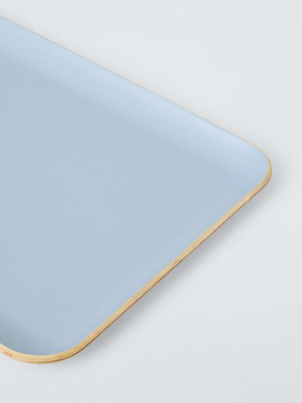 John Lewis The Colour Edit Small Tray, FSC-Certified (Oak/Poplar Wood) - view 2, Blue
