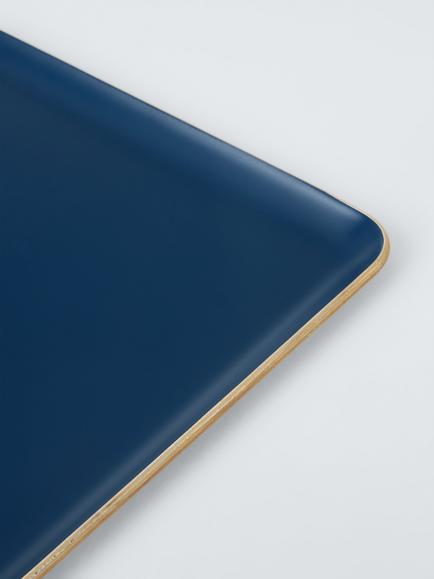John Lewis The Colour Edit Large Tray, FSC-Certified (Oak/Poplar Wood) - view 2, Blue