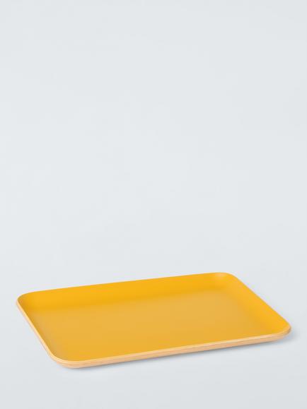 John Lewis The Colour Edit Small Tray, FSC-Certified (Oak/Poplar Wood), Yellow