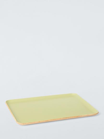 John Lewis The Colour Edit Large Tray, FSC-Certified (Oak/Poplar Wood), Green