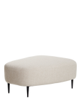 John Lewis OUTLET Lozenge Footstool, Metal Legs, Like New, Twisted Boucle Putty
