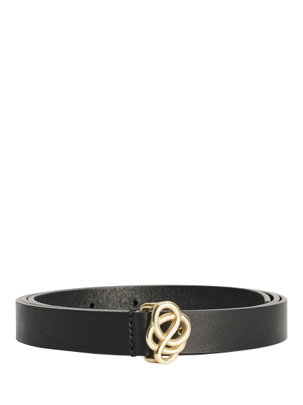 By Malene Birger Ouma Leather Belt, Black