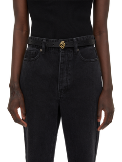 By Malene Birger Ouma Leather Belt - view 2, Black