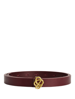 By Malene Birger Ouma Leather Belt, Cabernet