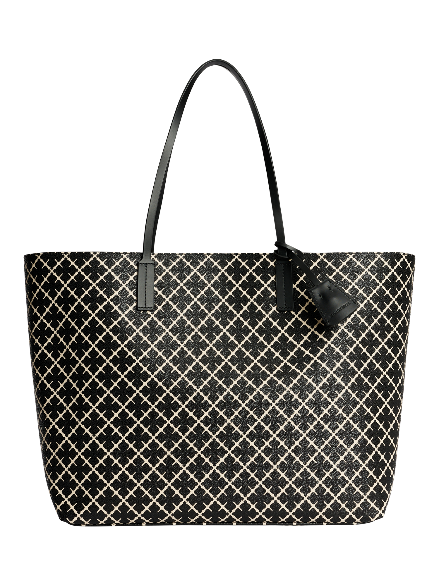 Product image 1 of 3, which shows By Malene Birger Abi Printed Tote Bag, Black