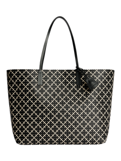 By Malene Birger Abi Printed Tote Bag, Black, Black