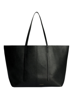 By Malene Birger Abilla Leather Tote Bag, Black