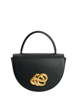 By Malene Cebella Leather Shoulder Bag, Black