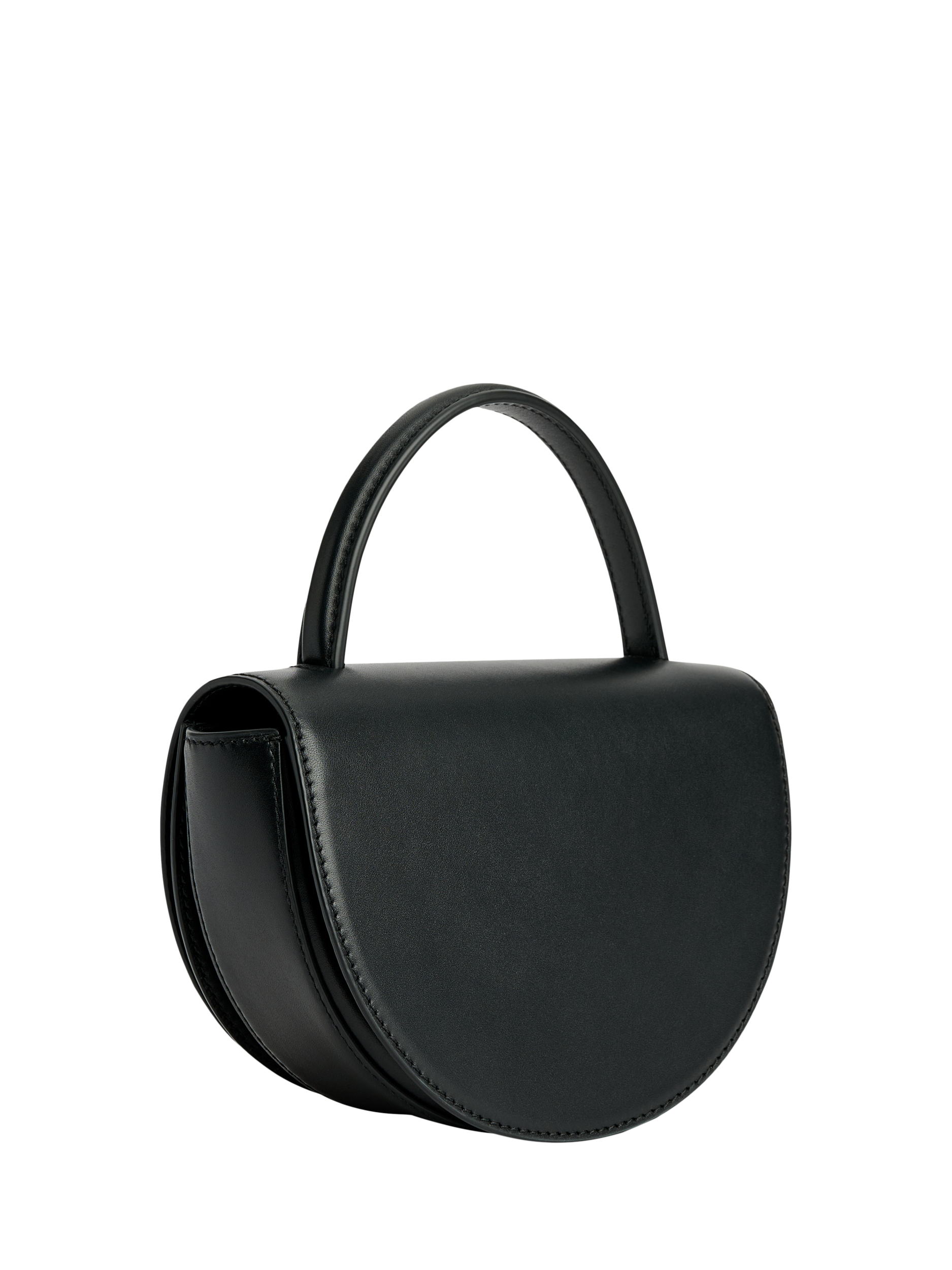 Product image 2 of 3, which shows By Malene Cebella Leather Shoulder Bag, Black