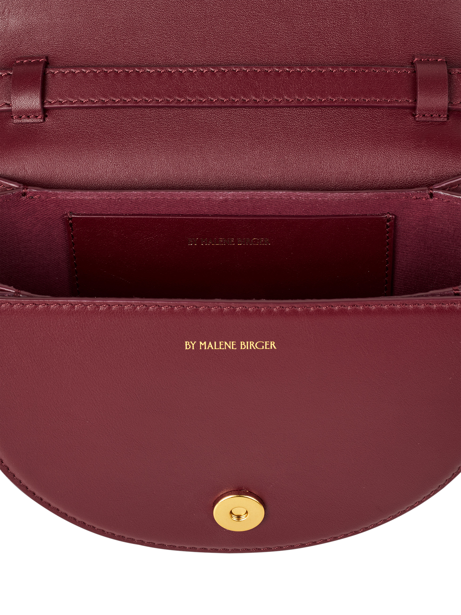 Product image 3 of 4, which shows By Malene Cebella Leather Shoulder Bag, Cabernet