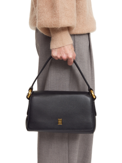 By Malene Birger Lellie Leather Shoulder Bag, Black - view 2, Black