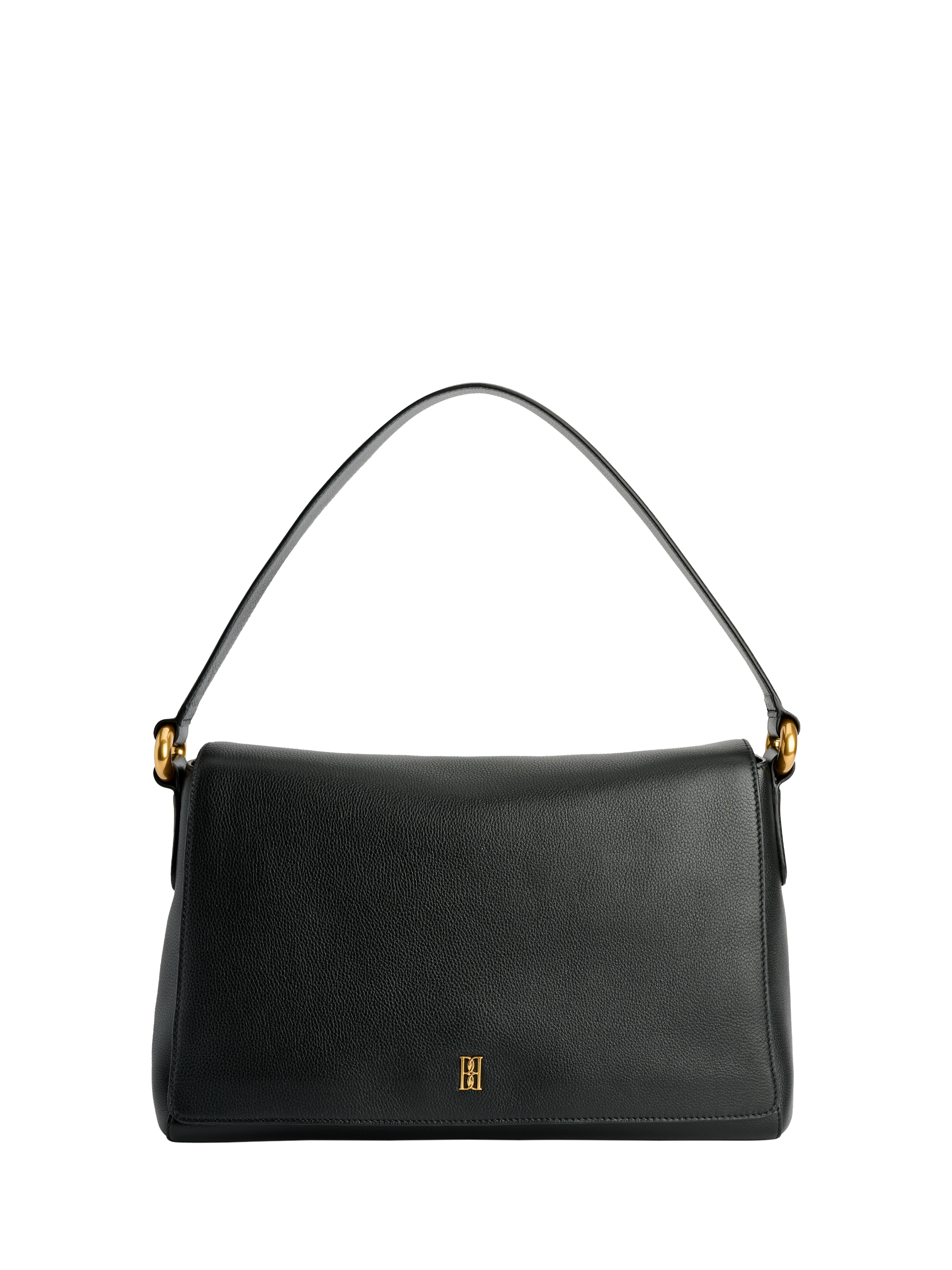 Product image 1 of 3, which shows By Malene Birger Lelou Leather Shoulder Bag, Black