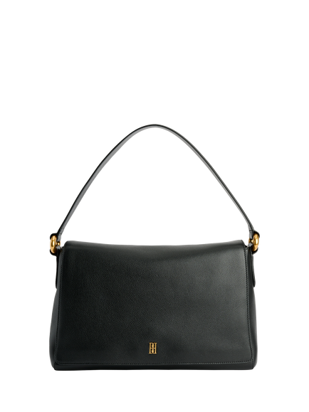 By Malene Birger Lelou Leather Shoulder Bag, Black, Black