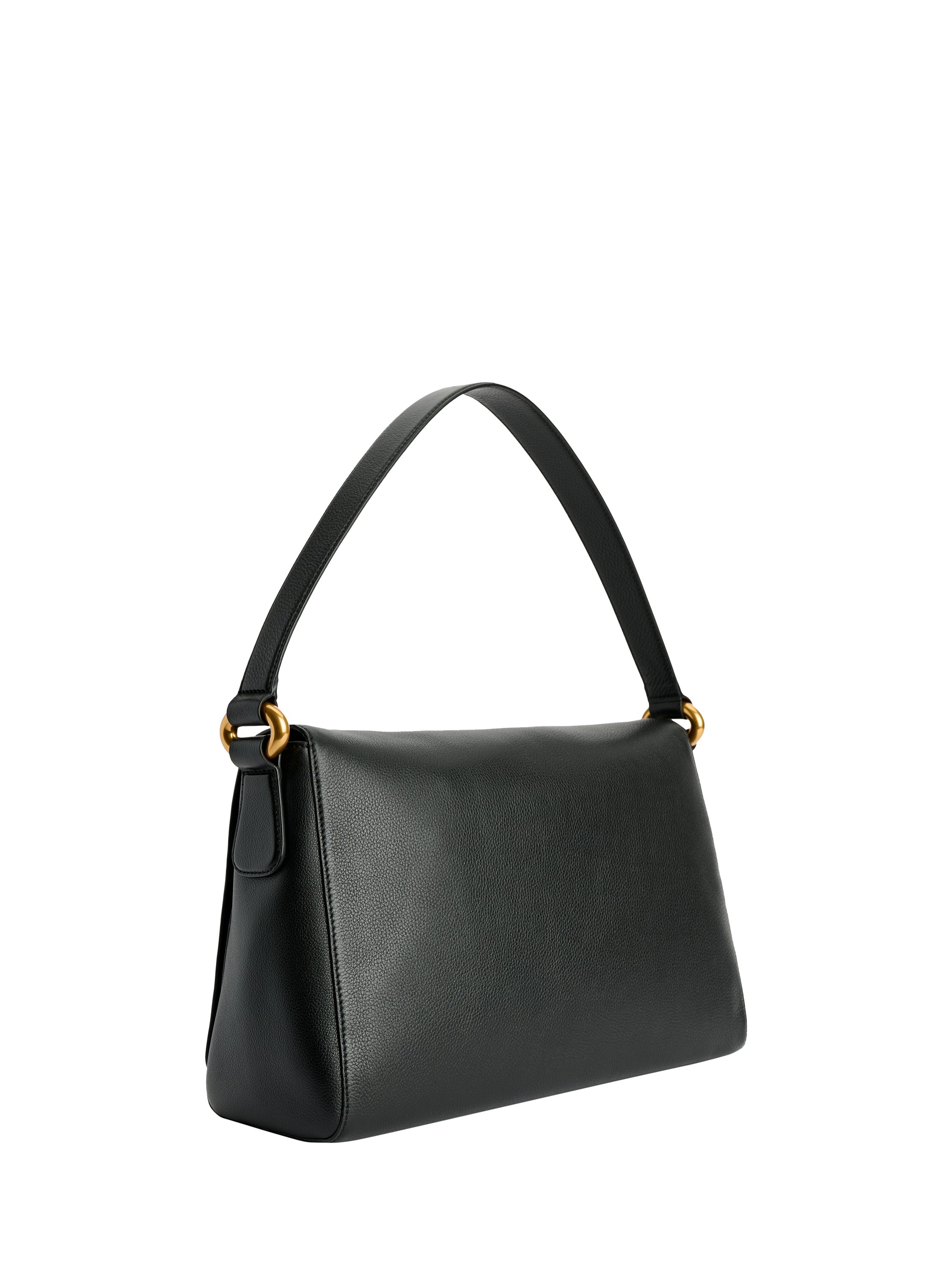 Product image 2 of 3, which shows By Malene Birger Lelou Leather Shoulder Bag, Black