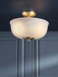 Laura Ashley Cossington Semi Flush Ceiling Light, Antique Brass
