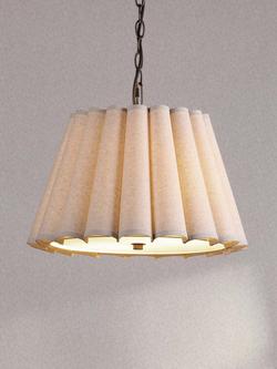 Laura Ashley Holwell Pendant Ceiling Light, Antique Bronze - view 2, Metallic Bronze