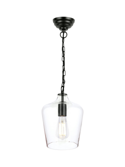 Laura Ashley Ockley Pendant Ceiling Light, Black, Black Black