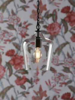 Laura Ashley Ockley Pendant Ceiling Light, Black - view 2, Black Black