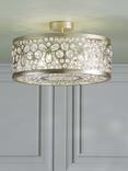 Laura Ashley Tilbrook Flush Ceiling Light, Champagne