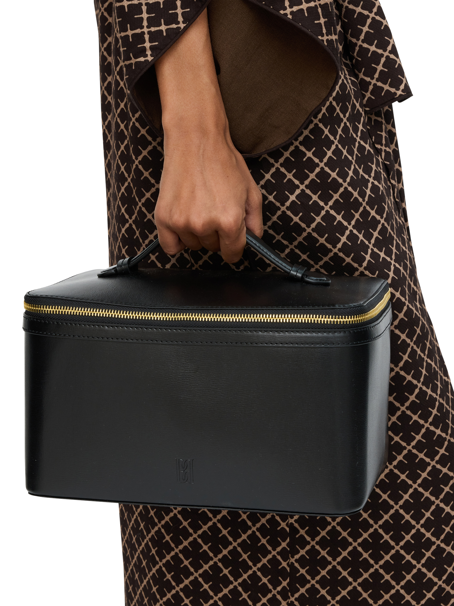 Product image 2 of 3, which shows By Malene Birger Aya Beauty Cosmetics Case, Black