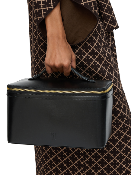 By Malene Birger Aya Beauty Cosmetics Case, Black - view 2, Black