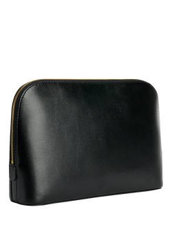 By Malene Birger Aya Medium Leather Cosmetics Bag, Black - view 2, Black