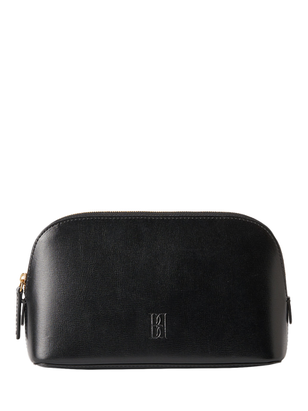 By Malene Birger Aya Small Leather Cosmetics Case, Black, Black
