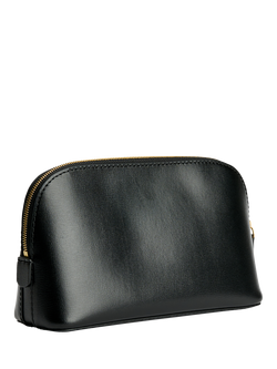 By Malene Birger Aya Small Leather Cosmetics Case, Black - view 2, Black