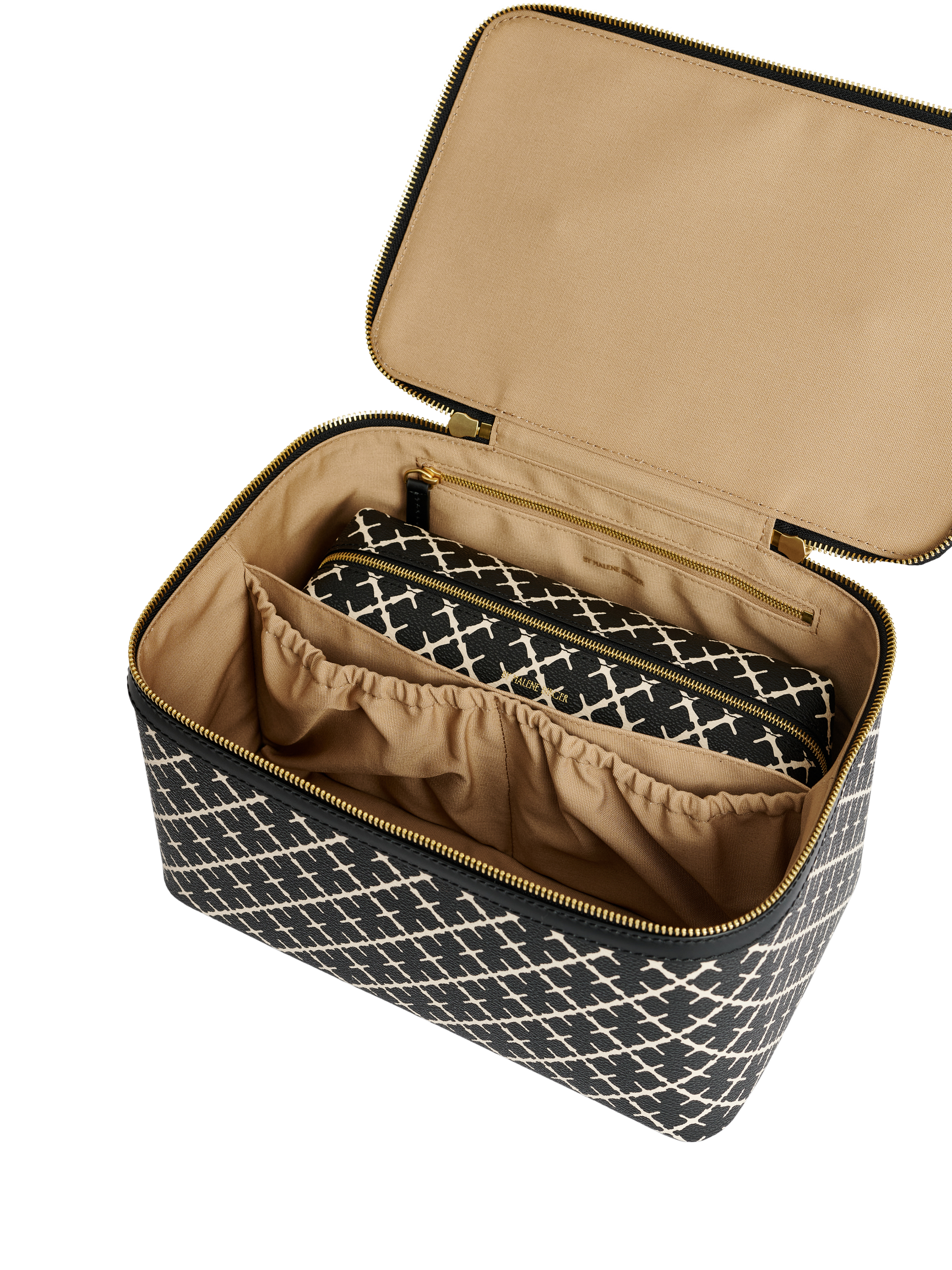 Product image 2 of 3, which shows By Malene Birger Beauty Cosmetics Case, Black