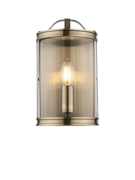 Laura Ashley Harrington Wall Light, Metallic Brass