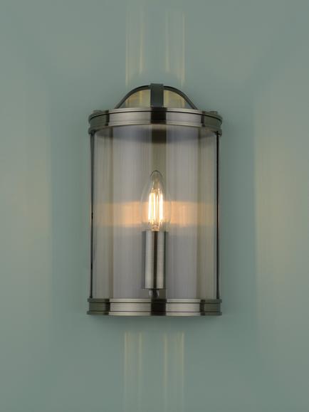 Laura Ashley Harrington Wall Light - view 2, Metallic Brass