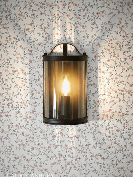 Laura Ashley Harrington Wall Light - view 2, Black