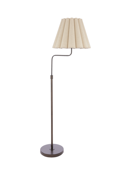 Laura Ashley Holwell Floor Lamp, Metallic Bronze, Metallic Bronze