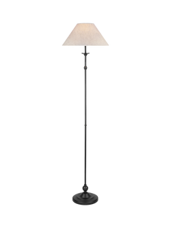 Laura Ashley Ludchurch Floor Lamp, Black, Black