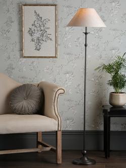 Laura Ashley Ludchurch Floor Lamp, Black - view 2, Black